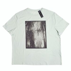 Banana Republic Mens Palm Tree Graphic Tshirt XXL Light Sea Glass NWT